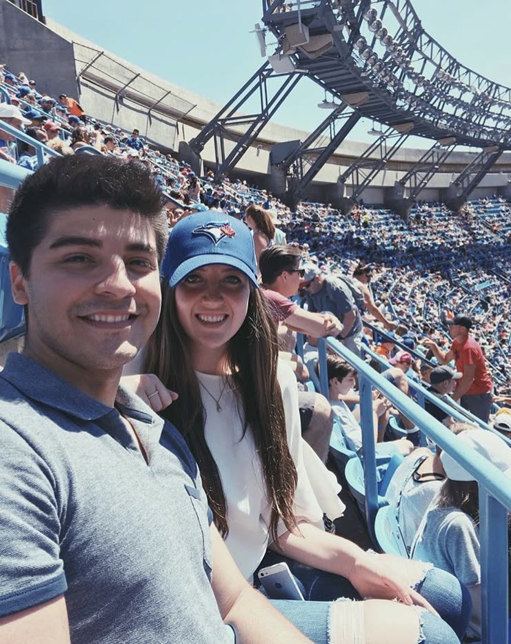 At the ballgame under the dome, April 2018