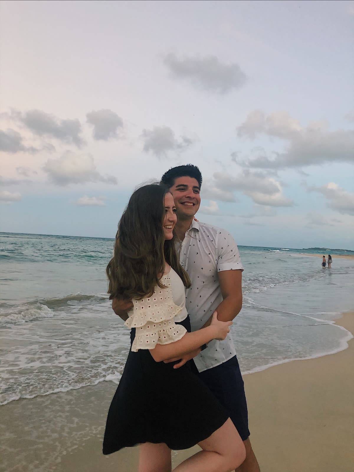 Escaping the cold, on the beach in December 2019