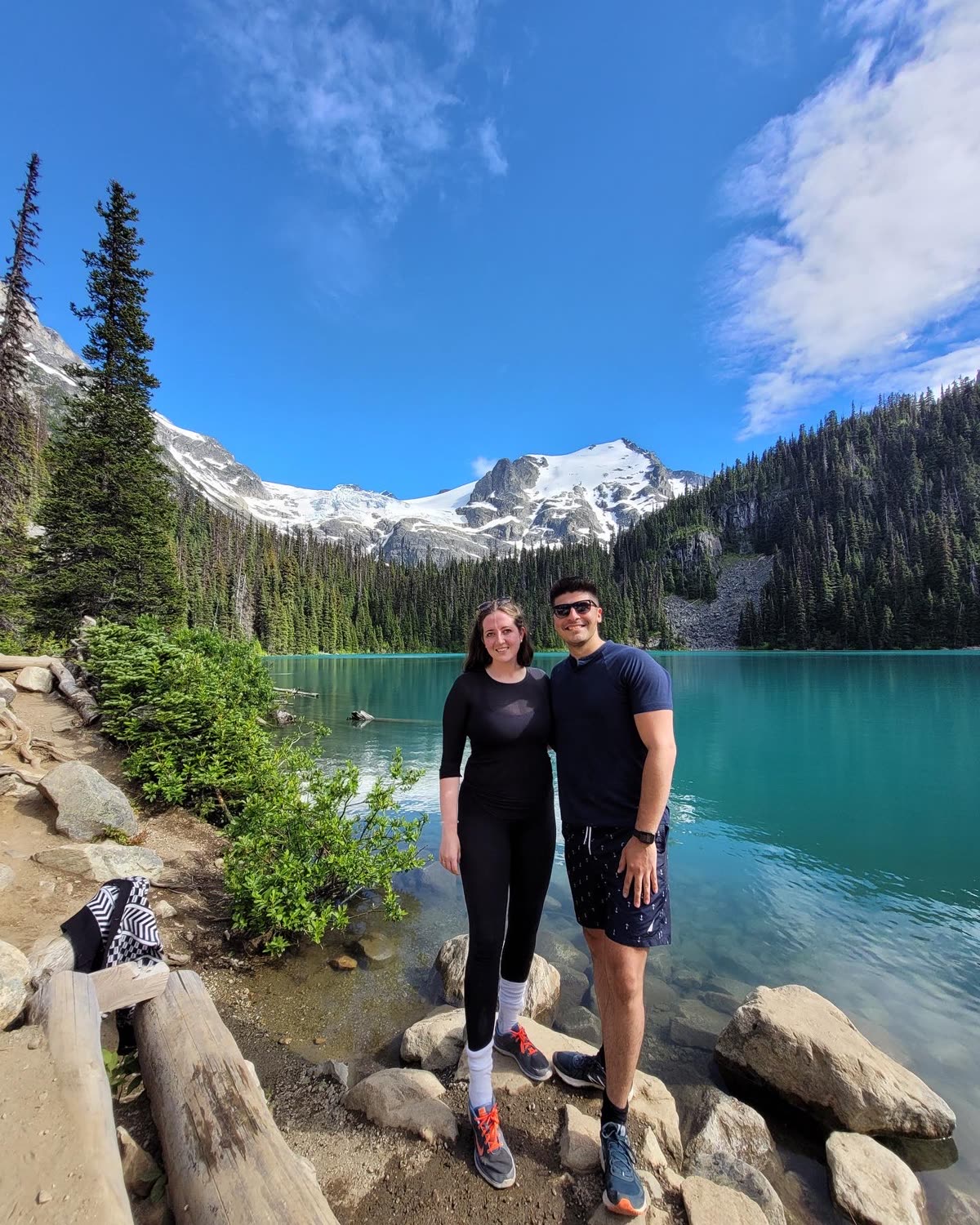 By a glacial lake in the mountains out west, July 2022